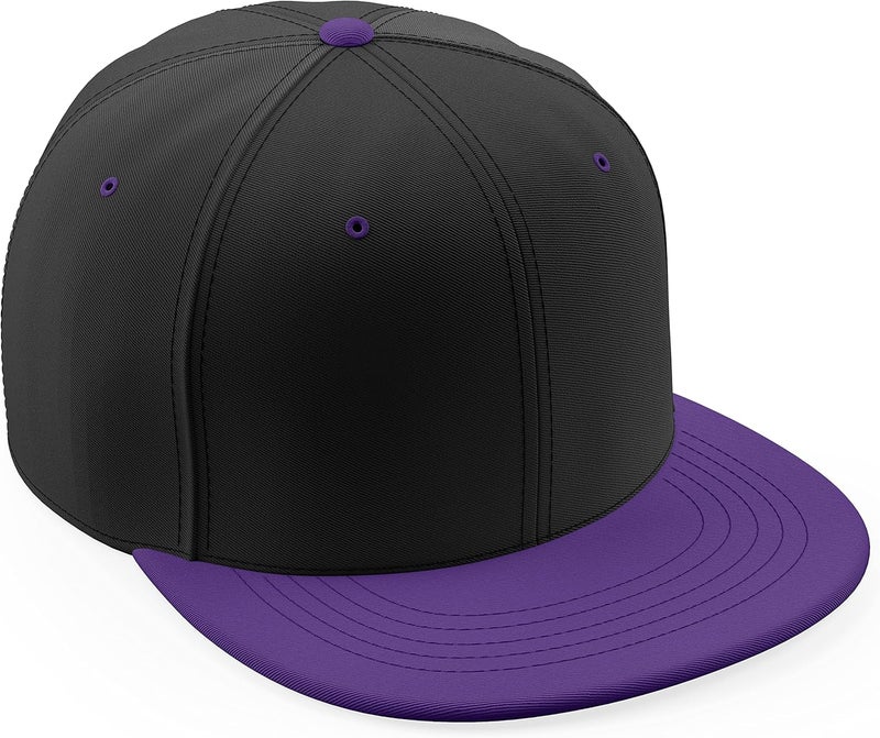 Daxton Store Classic Blank Snapback Flat Bill Visor Hat Cap One Size Adjustable Back - Image 1